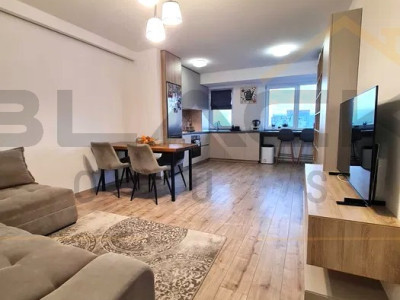 Apartament 2 camere, 55 mp, mobilat modern, terasa, parcare, Buna Ziua