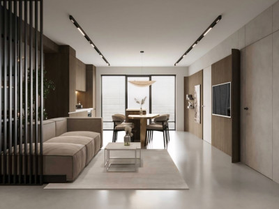 Apartament 3 camere, mobilar LUX, balcon 12 mp, 
